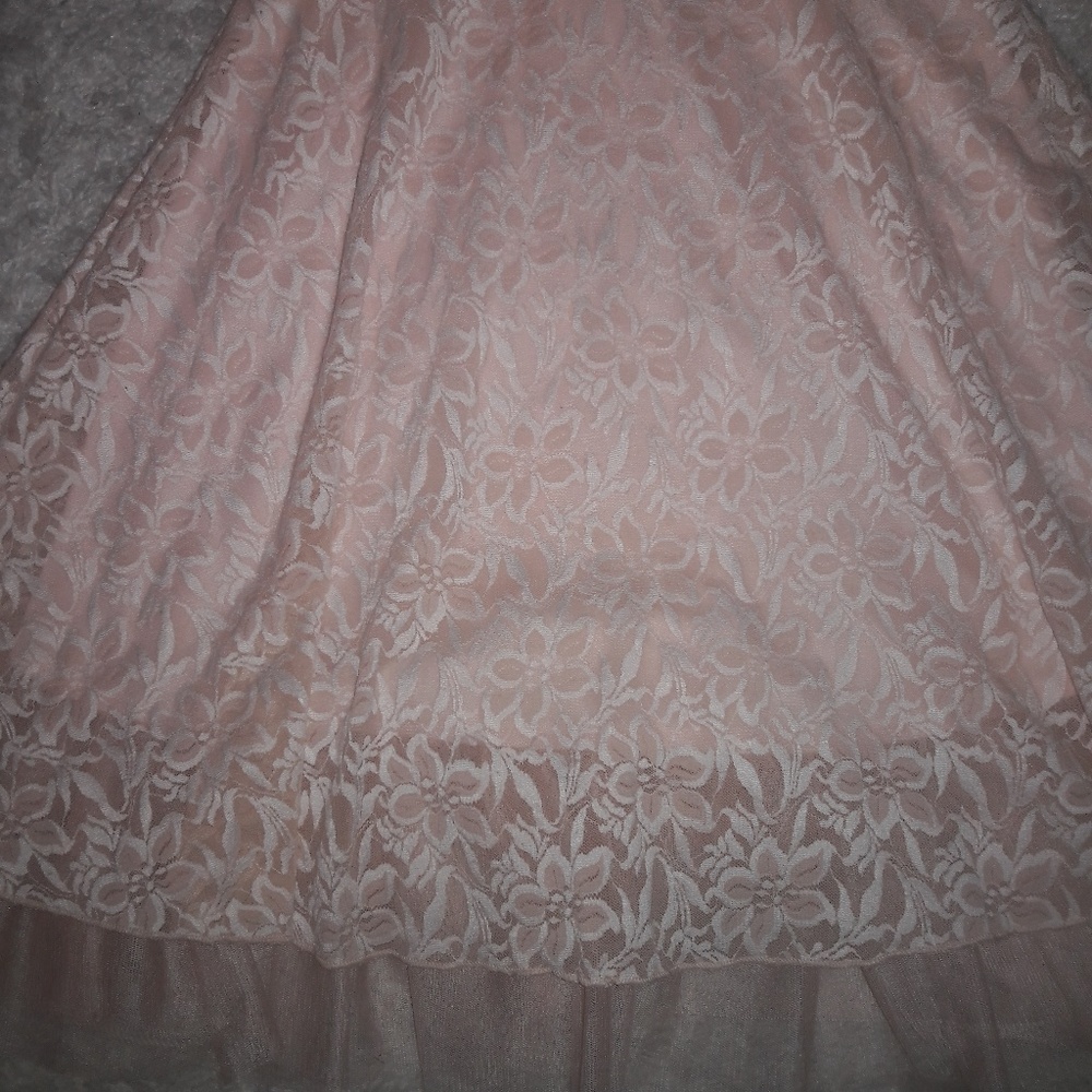 👑Disney Cinderella Girl's Lace Dress - Picture 2 of 5
